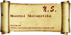 Novotni Skolasztika névjegykártya